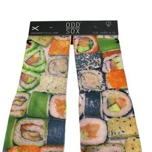 Odd Sox All this Sushi Crew Socks Men's Shoe Size 6-13